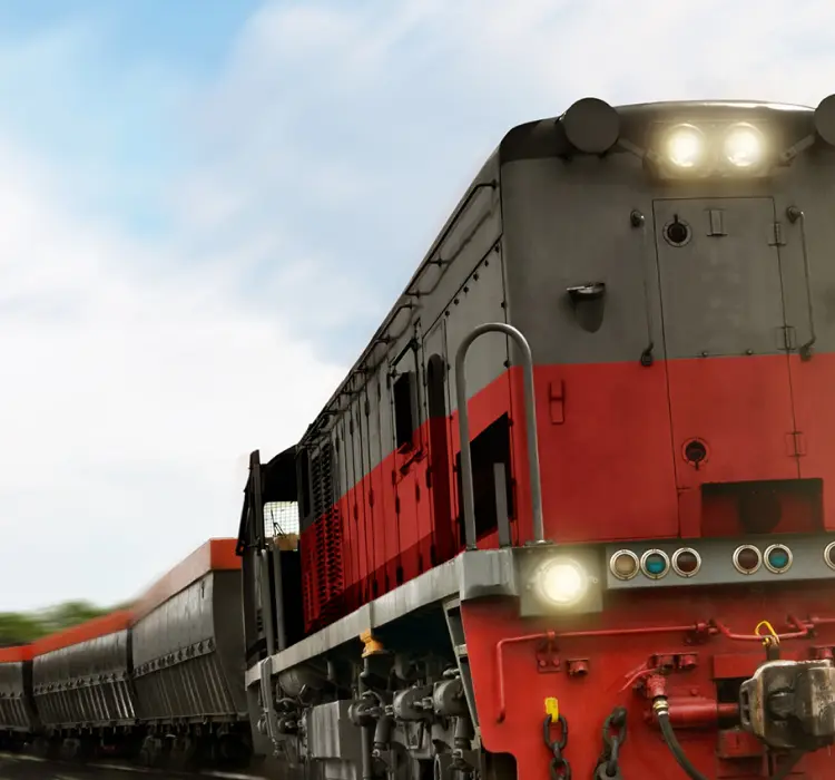 Freight train on track – rail freight solutions for long-distance logistics across Europe, Russia, and CIS Countries