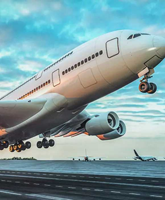 Air freight plane taking off – fast and efficient shipping solutions with real-time tracking